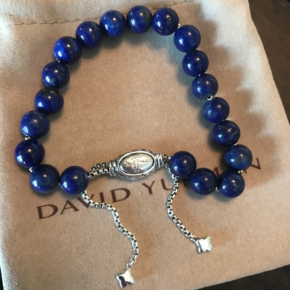 David Yurman Lápiz Lazuli Spiritual Bead Bracelet